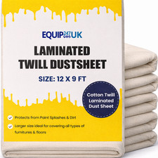 2 x HD Cotton Dust Sheet Large