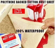 3 x Cotton Dust Sheet Large -