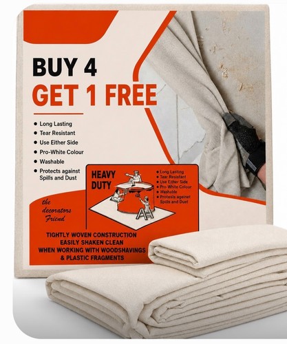 Cotton dust sheet - x,