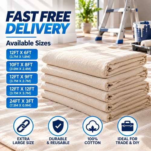 Cotton dust sheet - dust,