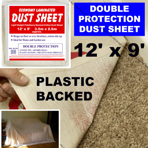 Cotton dust sheet large - dust,